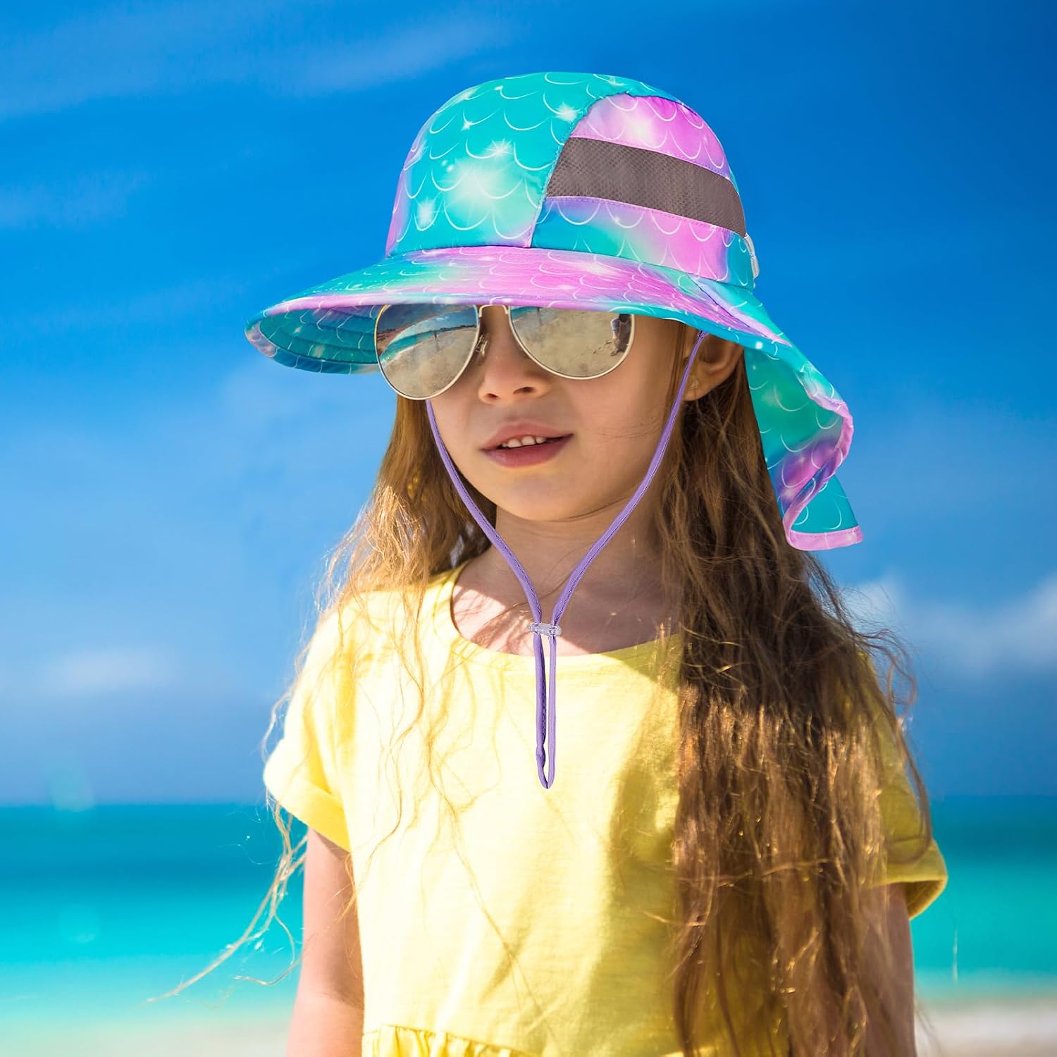 Thumbnail 5 de MHJY Kids sun hat, UV protection 2-9 years