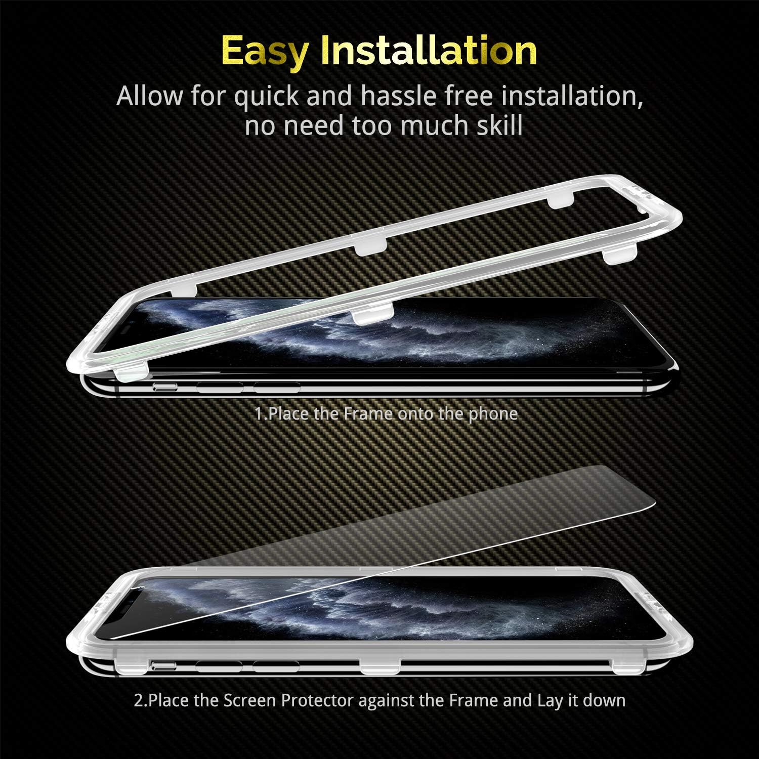 Detalle de UNBREAKcable 3-Pack Screen Protectors for iPhone 11 Pro Max / XS Max
