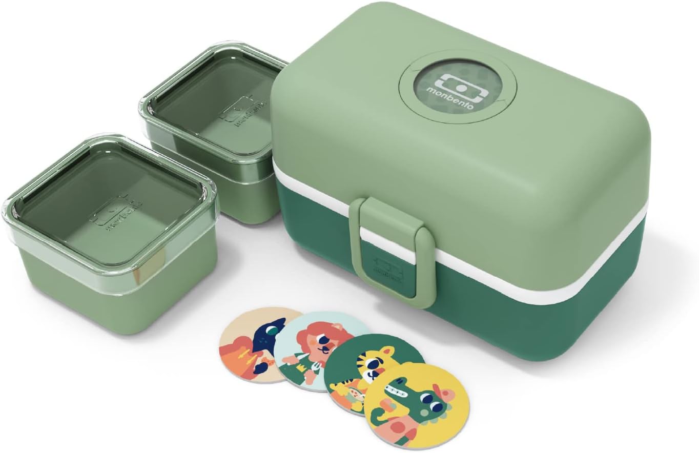Thumbnail 3 de monbento MB Tresor Infinity – Lunch box enfant à 3 compartiments (bleu, sans BPA) pour l’école