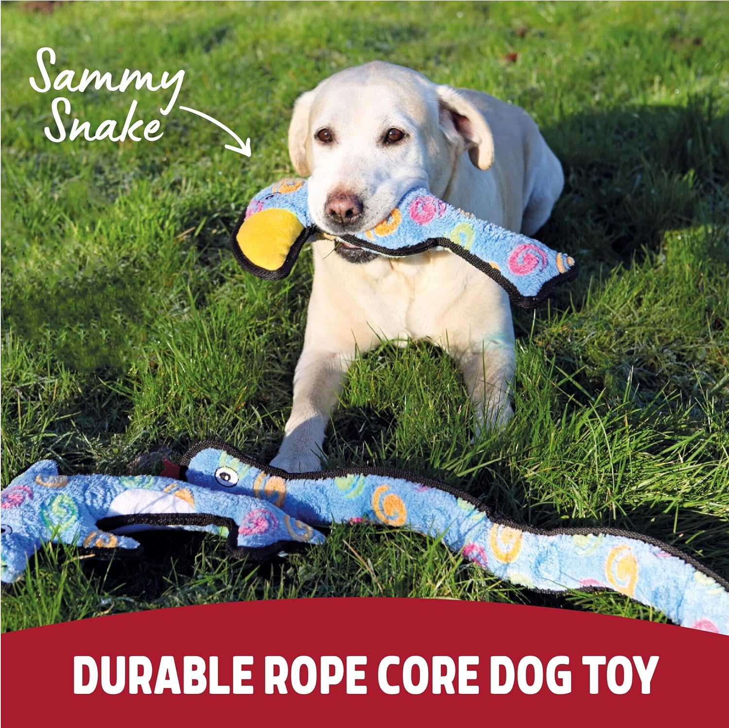 Thumbnail 1 de Rosewood Rope and Squeak Snake Luxury Plush Character Dog Toy, 69 cm
