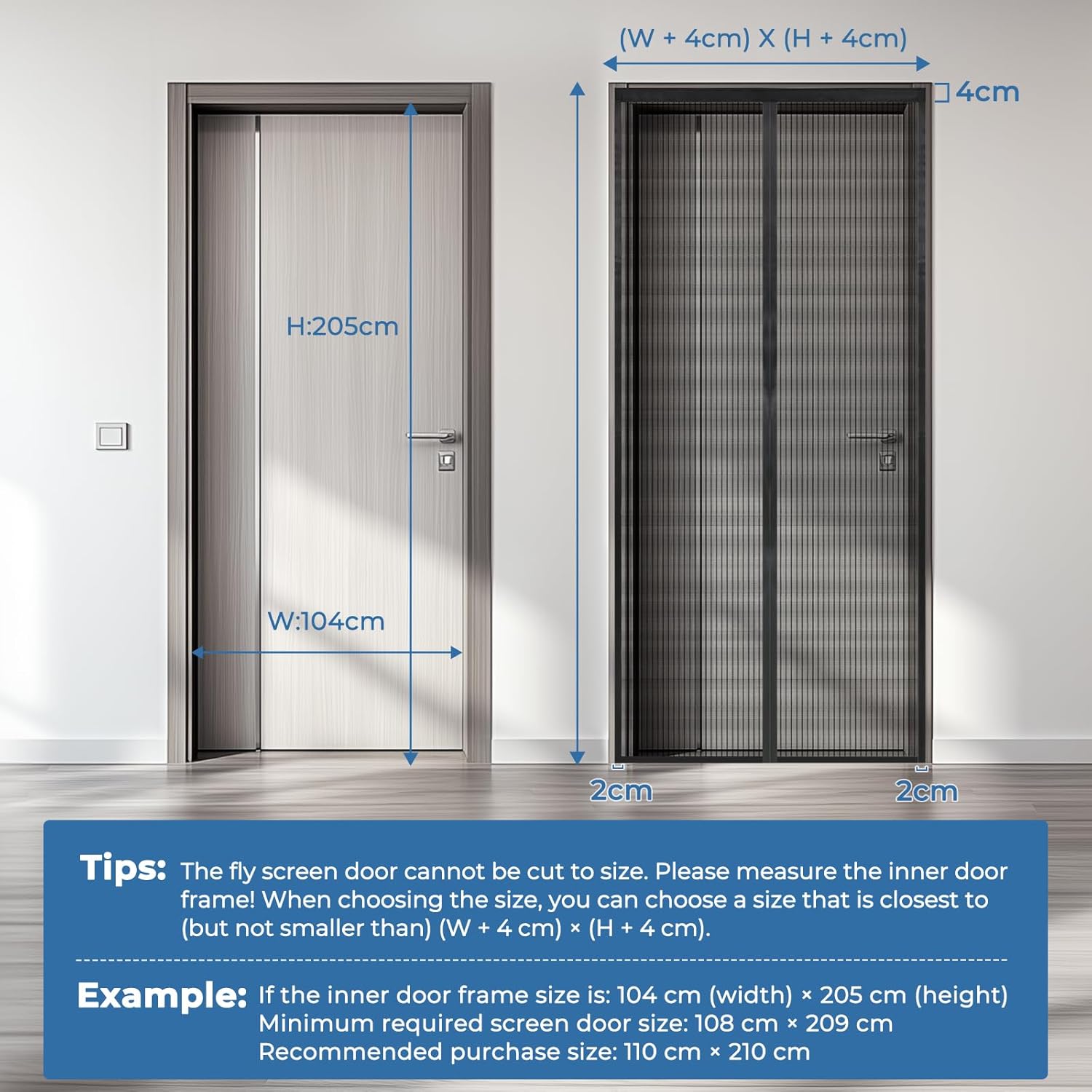 Thumbnail 2 de LUYANXY Zanzariera magnetica 160x250 cm – protezione efficace e facile da montare per porte e finestre