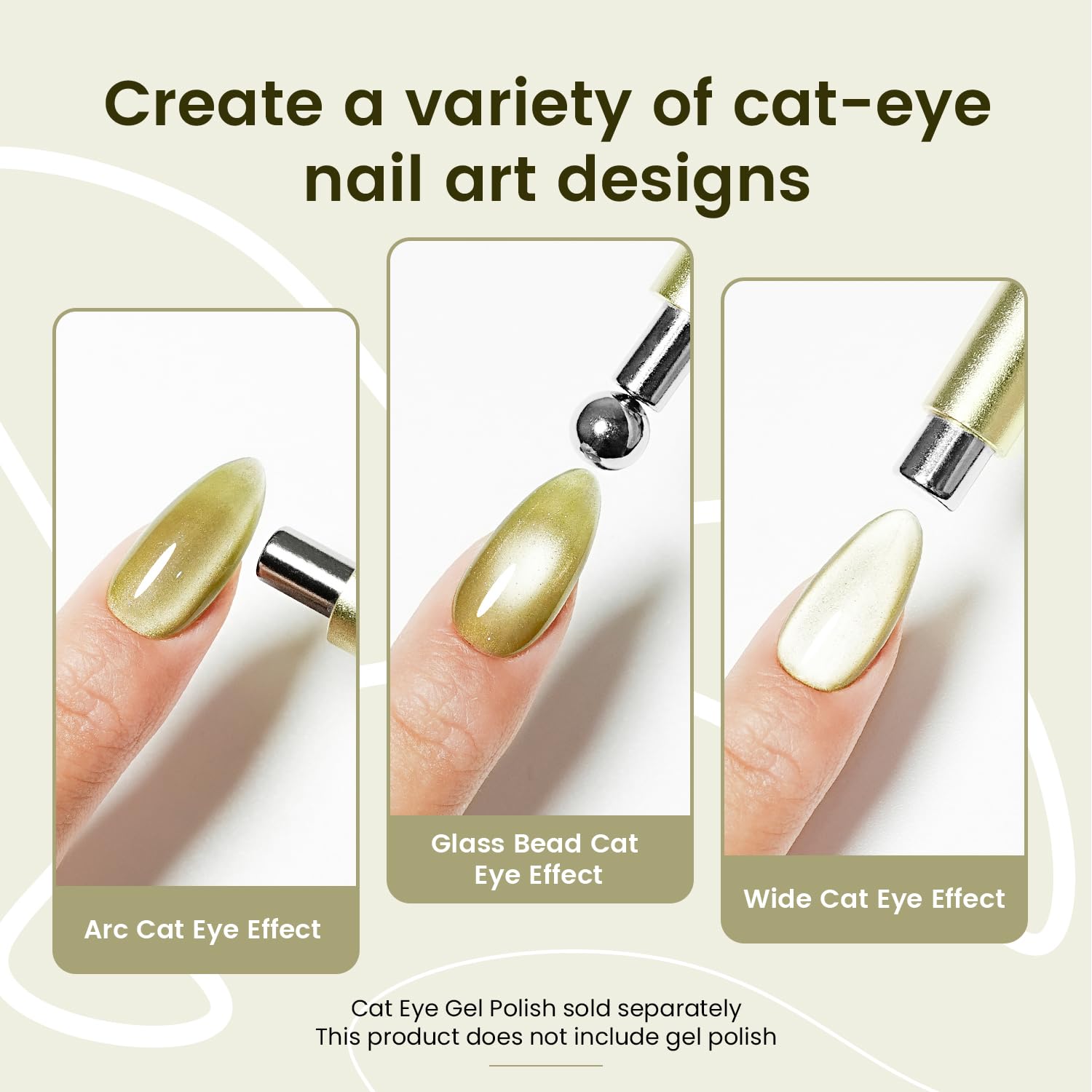 Detalle de JODSONE 3-in-1 Cat Eye Magnet 8mm ๐