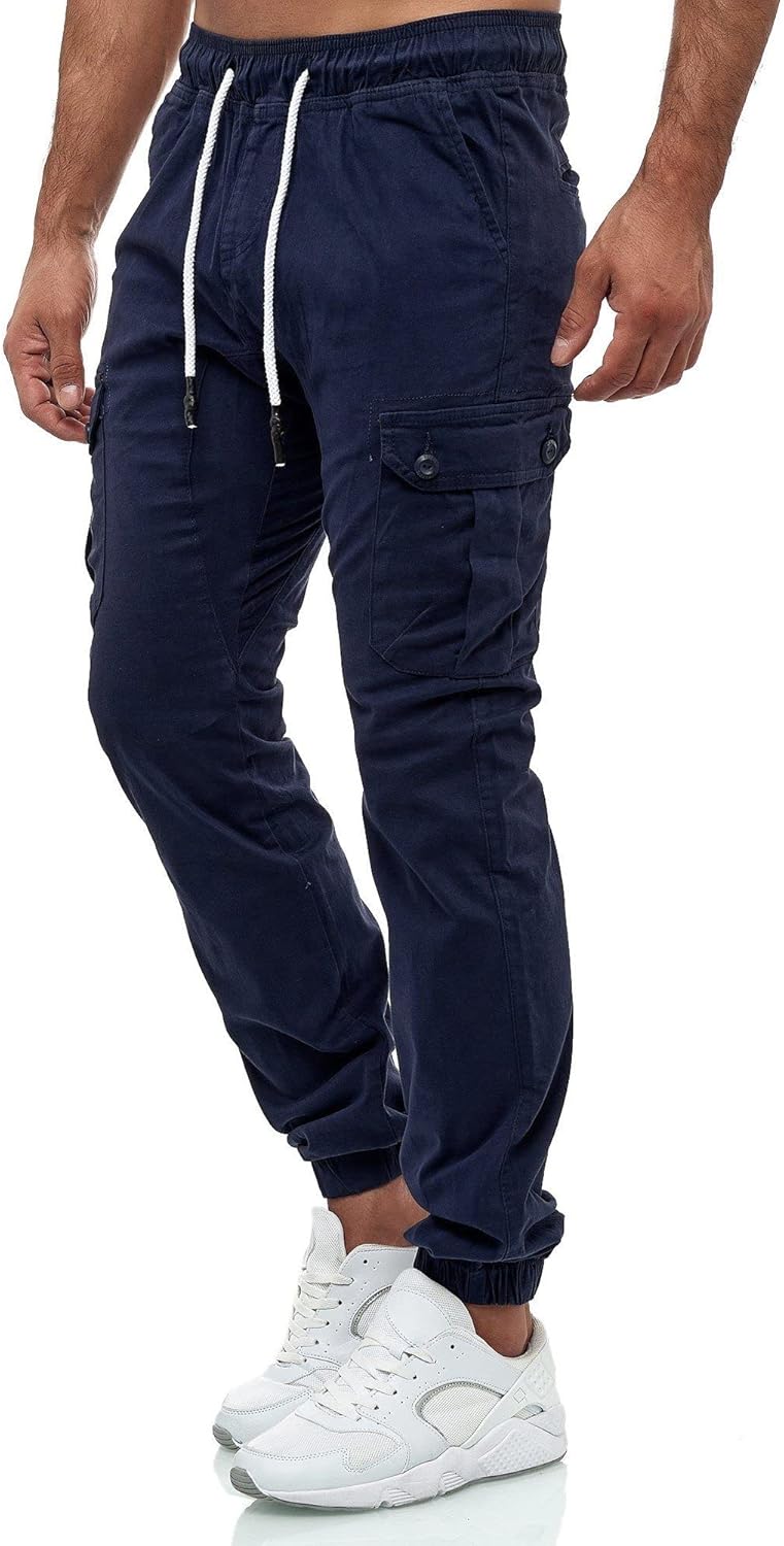 Detalle de Tazzio Cargohose Herren Cargo Hose Jogger Chino Regular Fit Jeans 16610