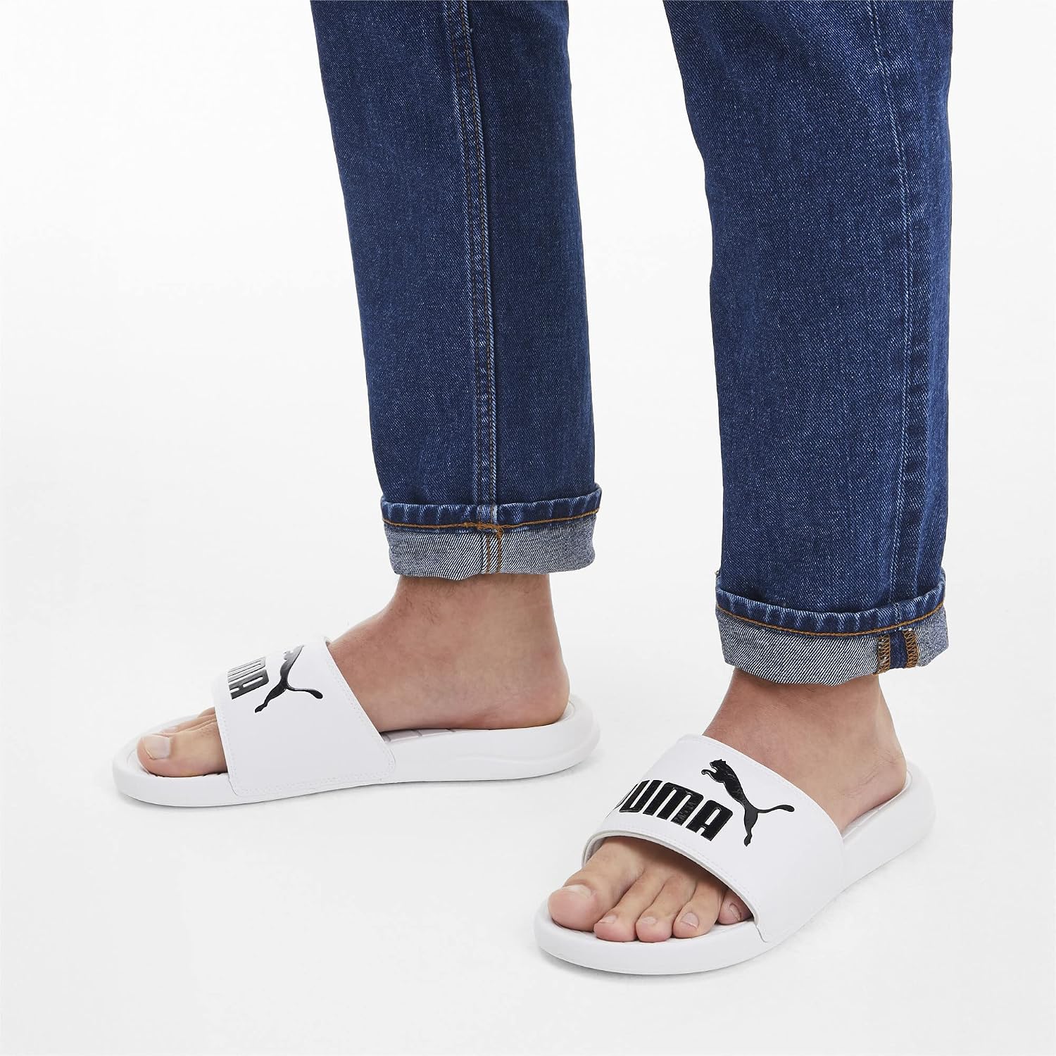 Thumbnail 1 de PUMA Popcat 20 Sandales à enfiler - Unisex, Puma White/Puma Black, 39 EU