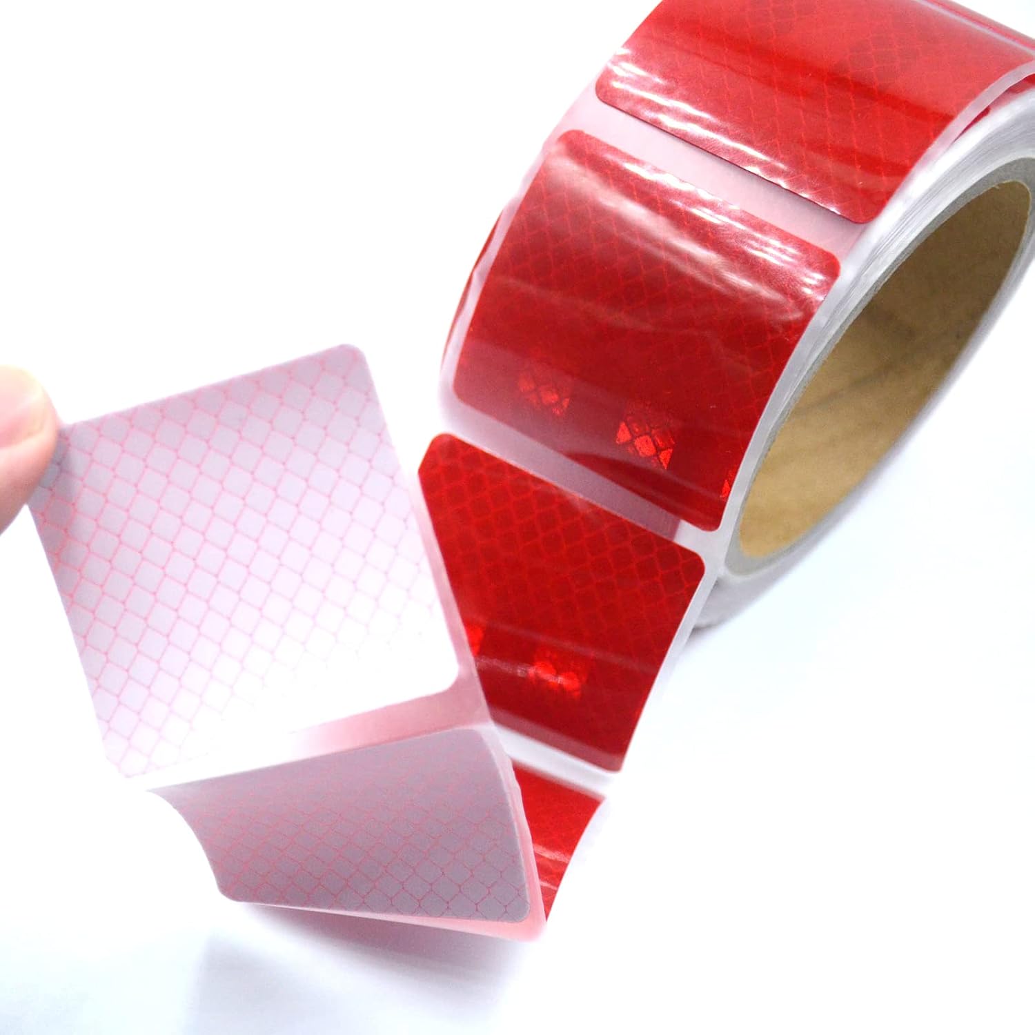 Detalle 1 de XFXIA Cinta Reflectante Roja 5 cm x 5 cm 10 m Adhesiva