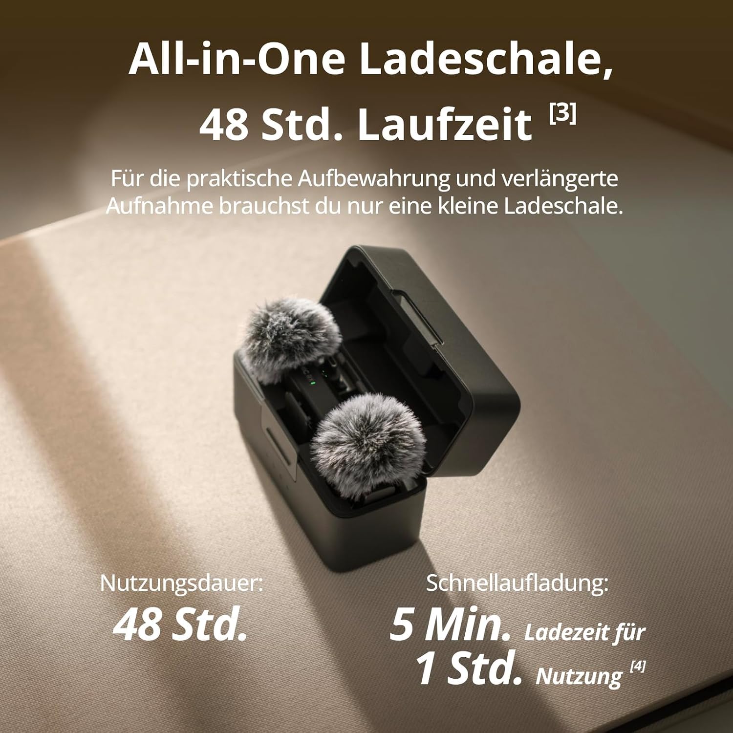Detalle 2 de DJI Mic Mini (2 Sender + 1 Empfänger + Ladeschale): Ultraleichtes Komplettset für klare Audioaufnahmen
