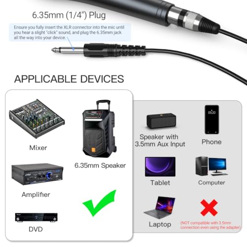 Thumbnail 3 de FIFINE K6 Karaoke Dynamic Microphone — Wired 1/4" (6.35mm) vocal mic for live singing