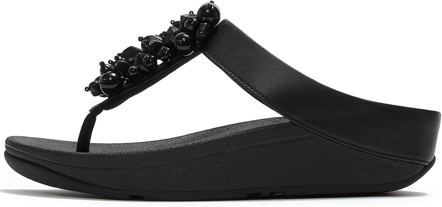 Detalle de Fitflop Fino Bead-cluster Toe-post Sandals – SandaleFemme: confort et stabilité au quotidien