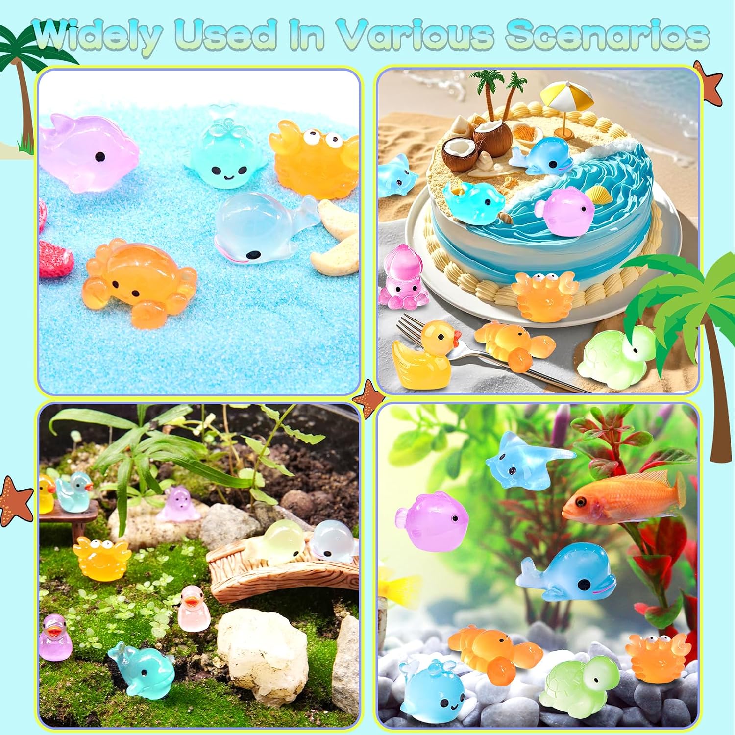 Detalle de Mini Resin Animal Figurines, 100 Pieces