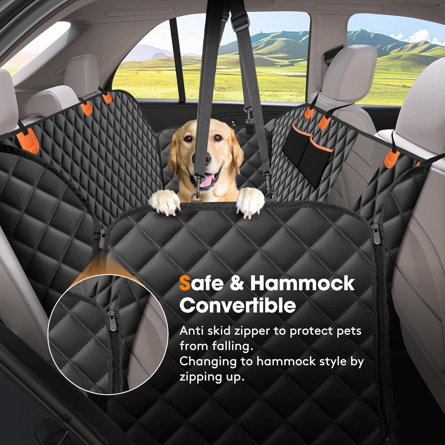 Thumbnail 2 de JOEJOY Dog Car Seat Cover 55.9in