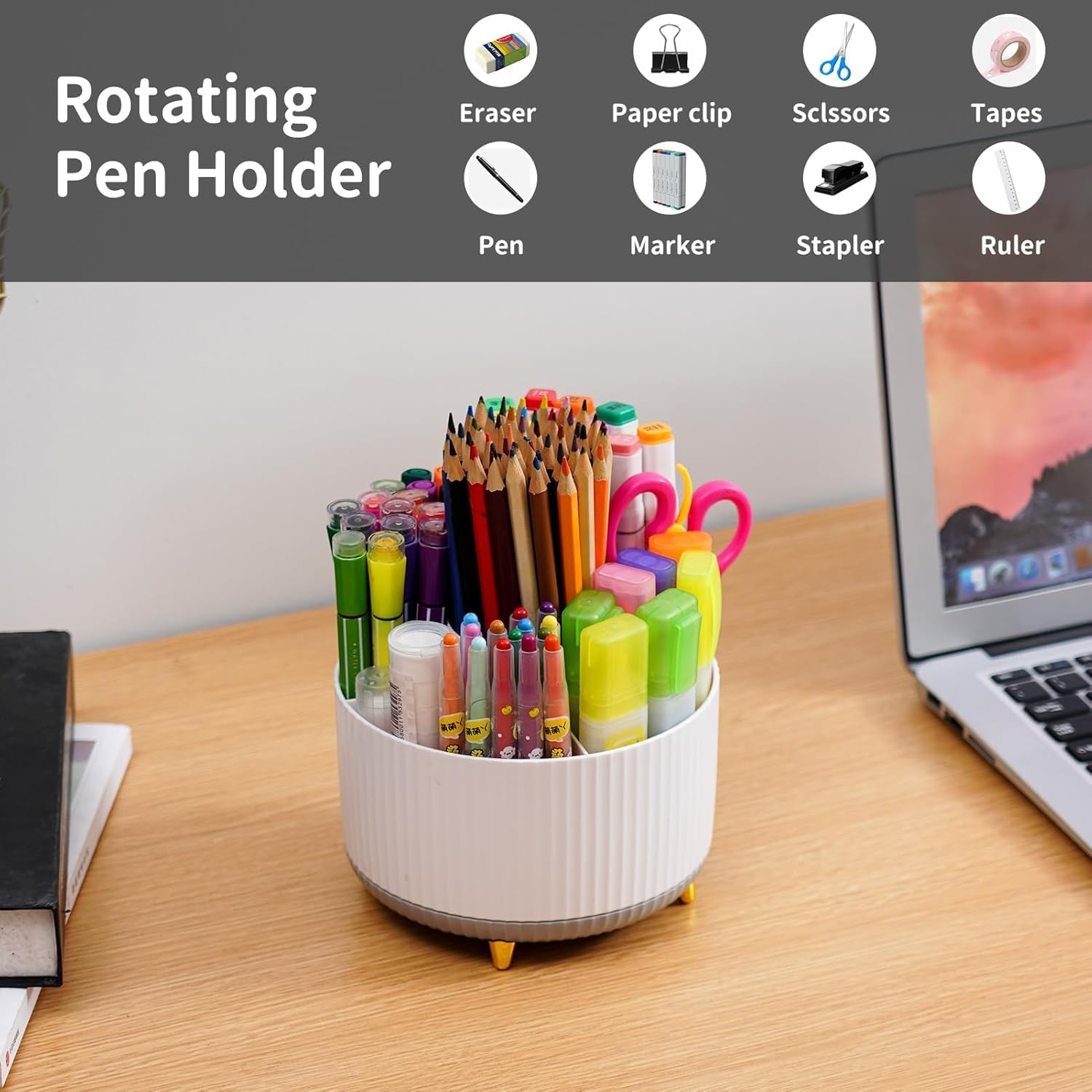 Detalle 2 de Marbrasse Desk Organiser 360 Degree