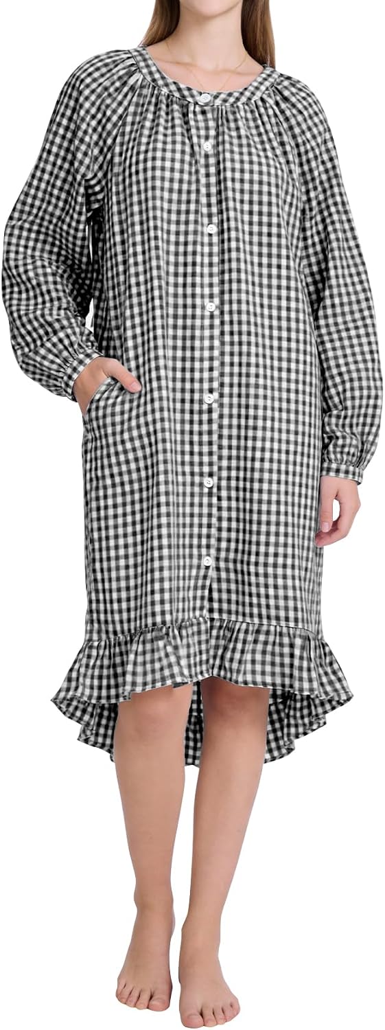 Detalle de PEHMEA Women's Nightgown in Cotton