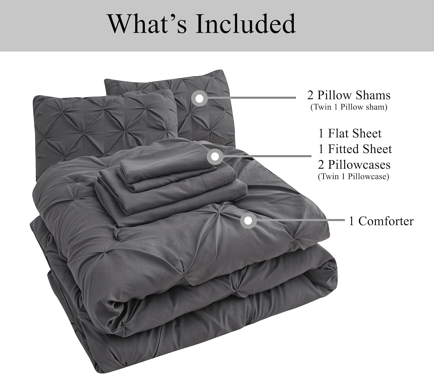 Thumbnail 6 de Lane Linen Comforter King Size 7-Pc Bed-In-A-Bag