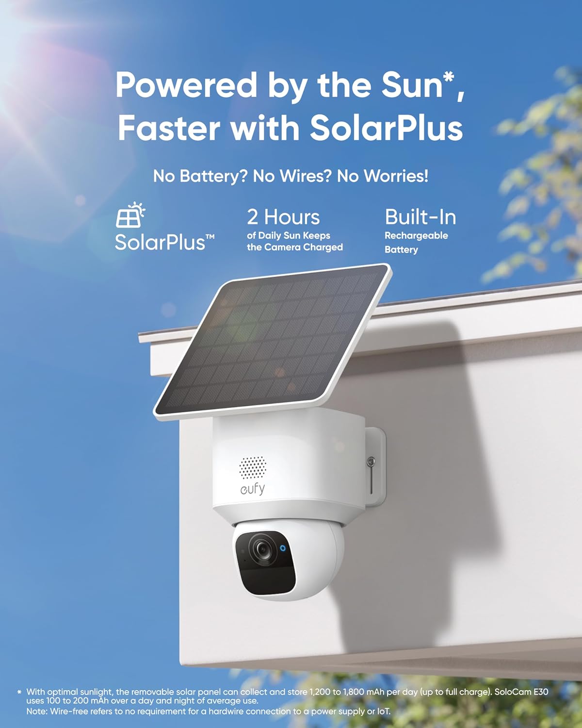 Detalle de eufy Security SoloCam E30 T8171 4-Camera 2K Solar Security Kit