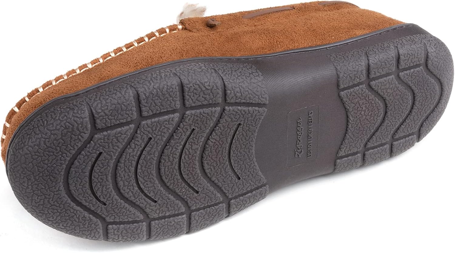 Detalle 2 de Zigzagger Men's Moccasin Slippers memory foam loafers 👞