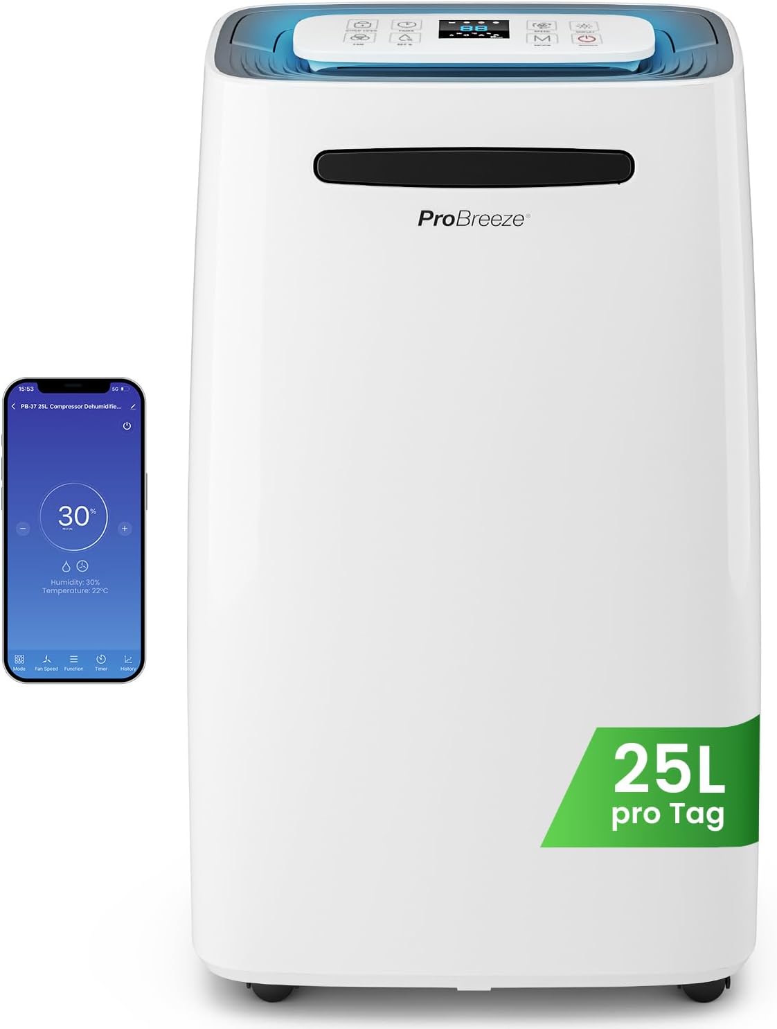 Detalle de Pro Breeze Luftentfeuchter 25 L 🏠