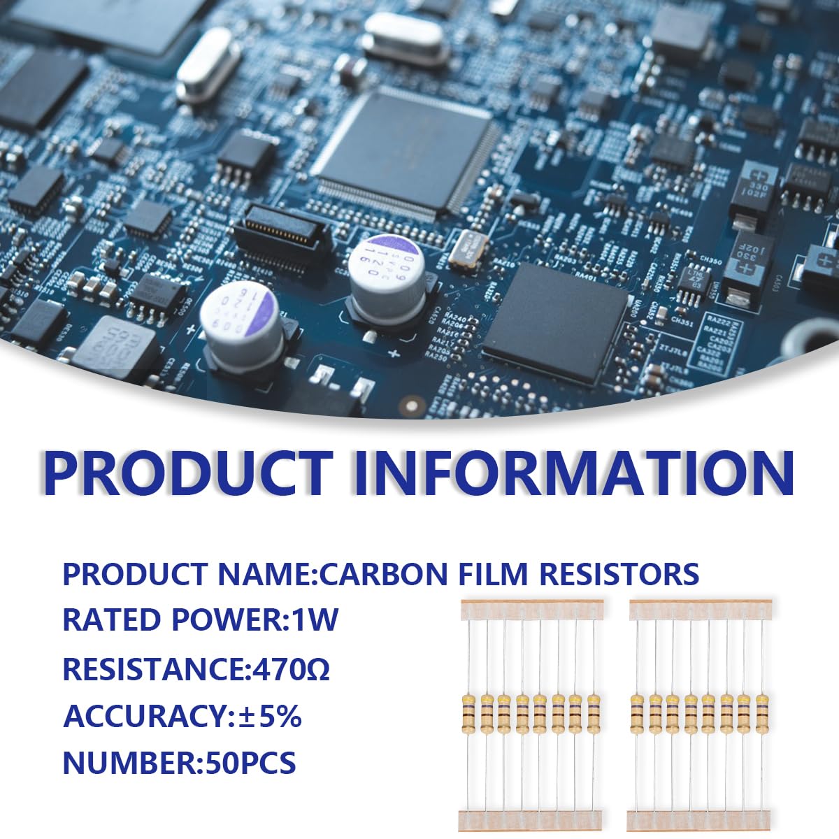 Thumbnail 1 de Innfeeltech 470 Ω 1W Widerstände 🔧