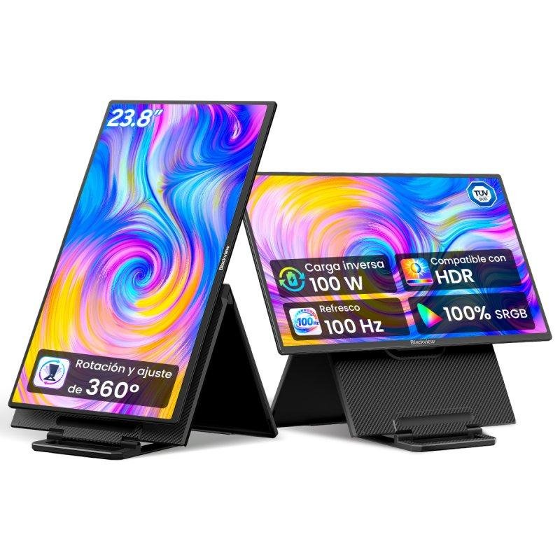 Imagen de Monitor Blackview 23,8" FullHD 100 Hz IPS: color preciso, HDR y ergonomía ajustable en OfertitasTOP