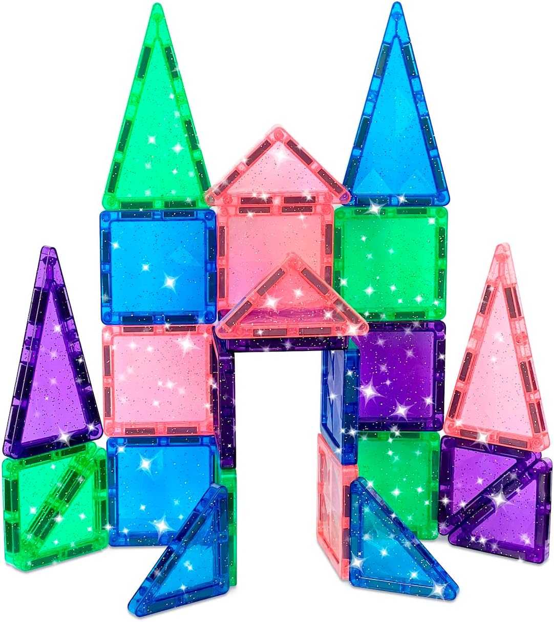 Thumbnail 2 de CreateOn Crayola Mini Magnetic PIP-Tiles: 24-Piece Glitter Magnetic Building Set for Travel Fun