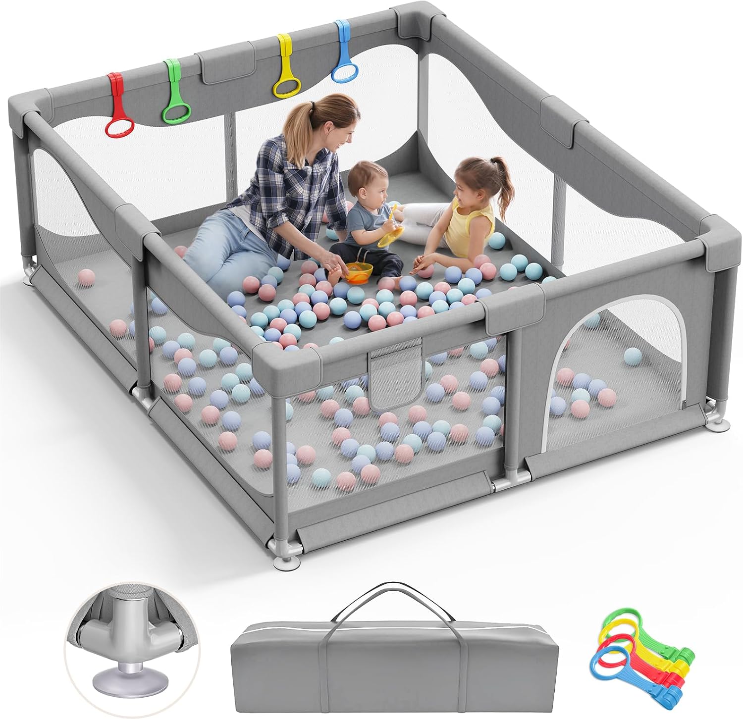 Detalle de Box Bambini 200 x 180 x 68 cm Recinto per Bambini