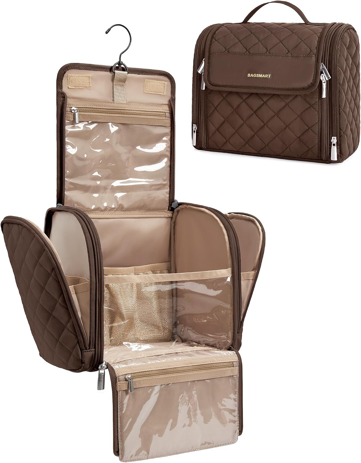 Thumbnail 3 de BAGSMART Makeup Bag Large Hanging Organizer