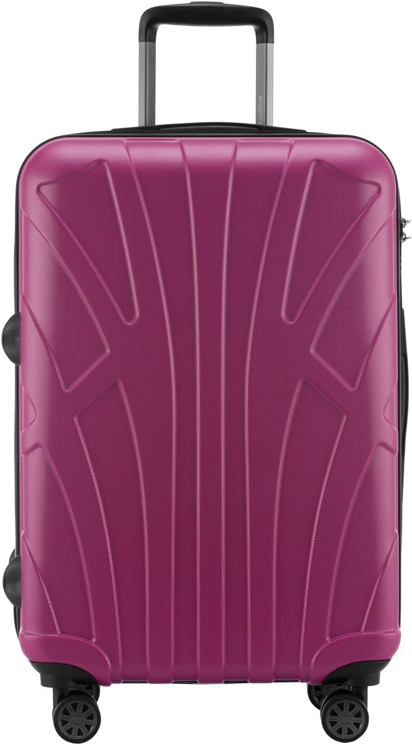 Thumbnail 1 de SUITLINE Valigia rigida 66 cm TSA Rosa, ABS opaco 58 L