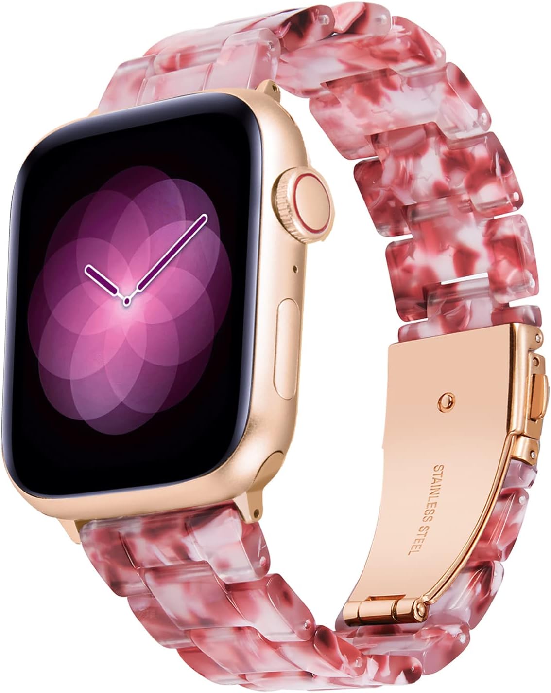 Thumbnail 6 de BINLUN Resin Apple Watch Strap — 38–49mm, Quick-Release, 14 Colours