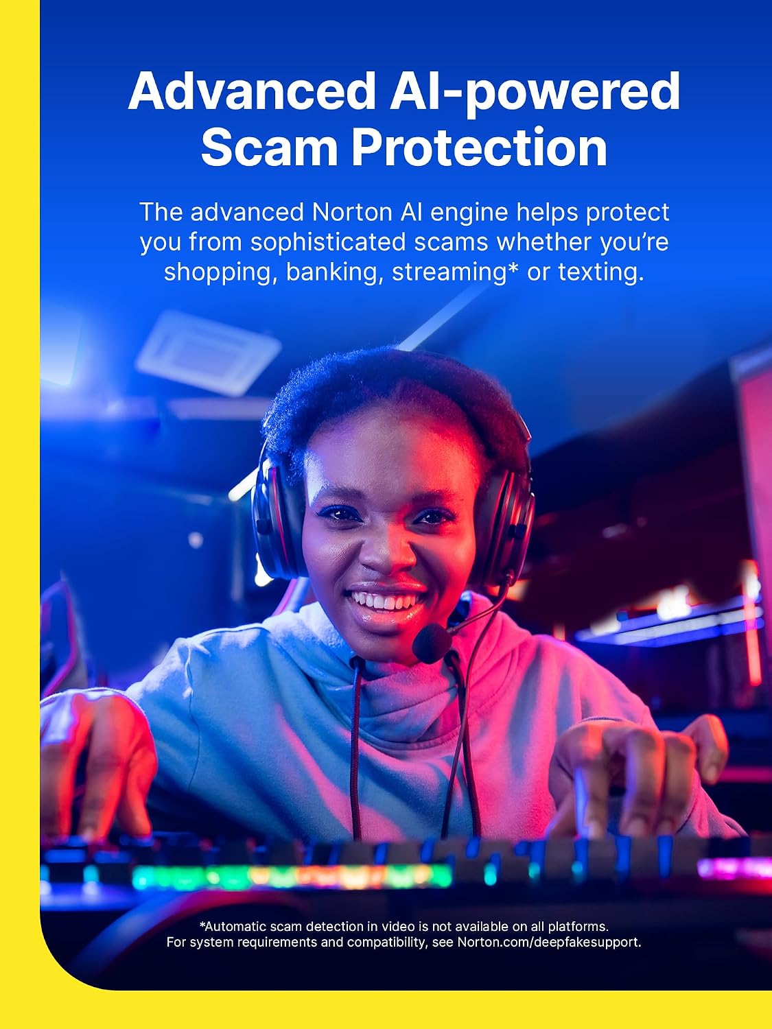 Detalle de Norton 360 for Gamers for 3 Devices with Advanced AI Scam Protection and Game Optimizer