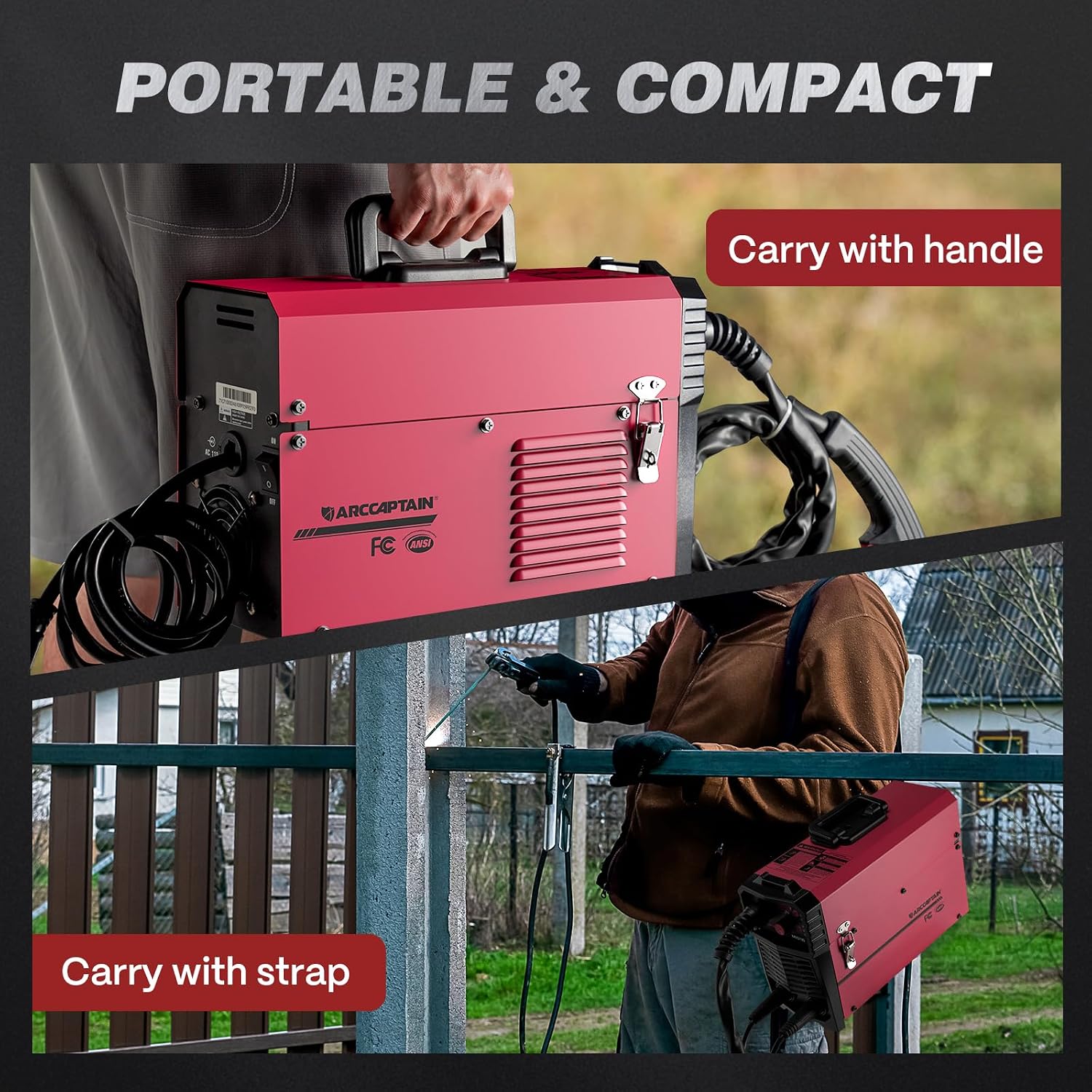 Detalle 1 de ARCCAPTAIN MIG130 130A 3-in-1 Welder, 110V with Synergic Control