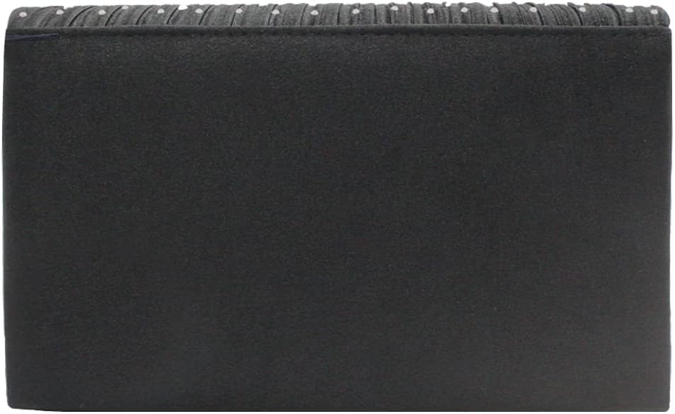 Thumbnail 3 de Wocharm Satin Diamante Clutch Bag – Elegant Evening Envelope Handbag