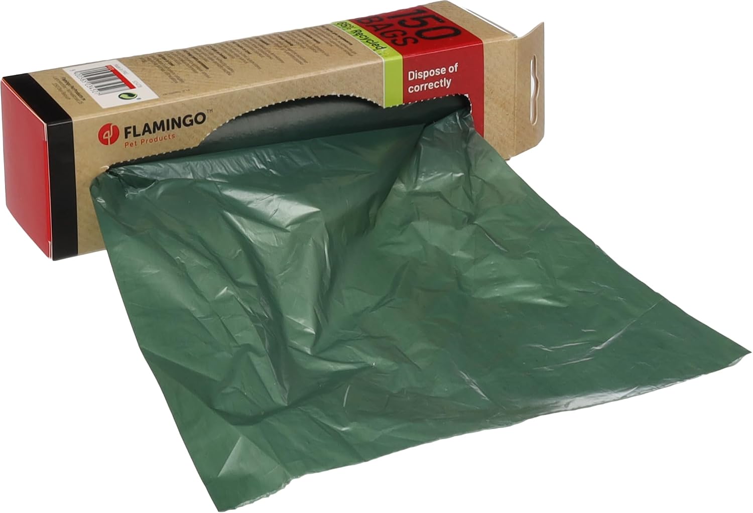 Thumbnail 2 de Flamingo Poop Bags Poco – Grüne, recycelte Hundekotbeutel, 150 Stück