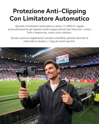 Thumbnail 10 de Hollyland Lark A1: microfono wireless con audio ad alta definizione per vlog e contenuti social