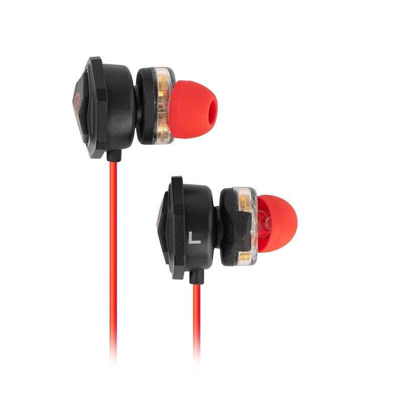 Detalle 2 de Ozone Heat X30: auriculares intraurales gaming con doble altavoz y micrófono dedicado