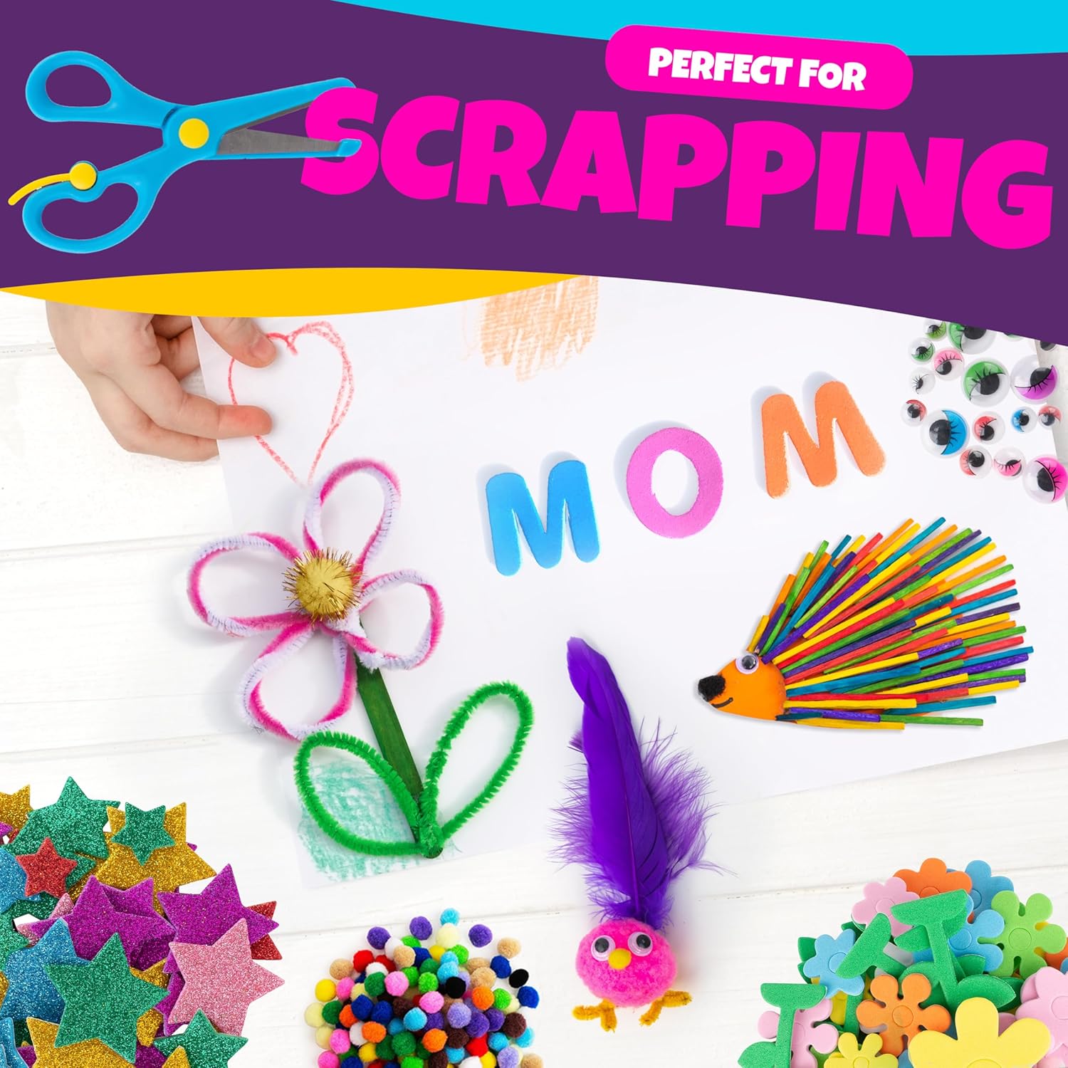 Thumbnail 5 de Blue Squid Sac Activités Manuelles pour Enfants – Maxi 2000 Pcs, Kit Loisir Créatif