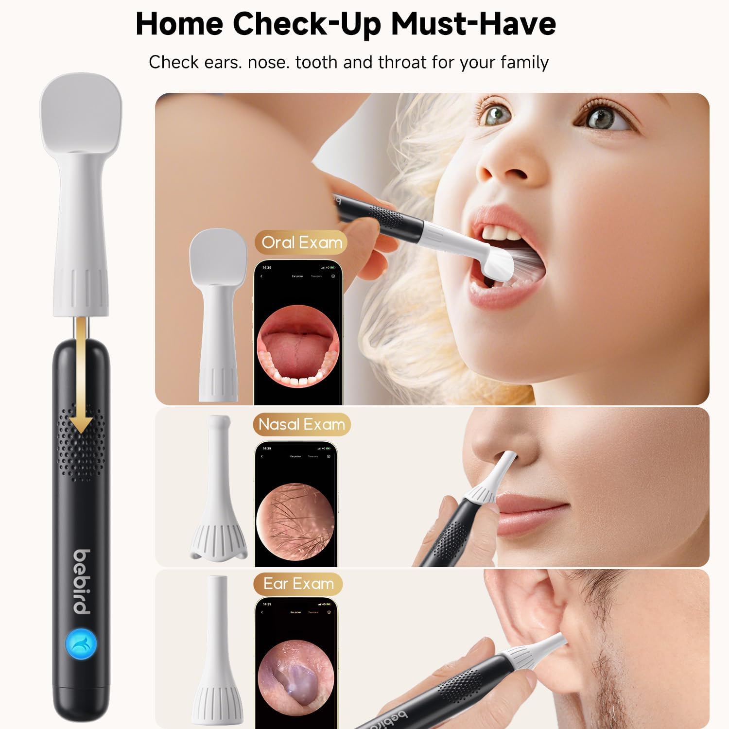 Thumbnail 5 de BEBIRD R1 Ultra Ear Wax Removal Kit with Camera Otoscope – UK assessment