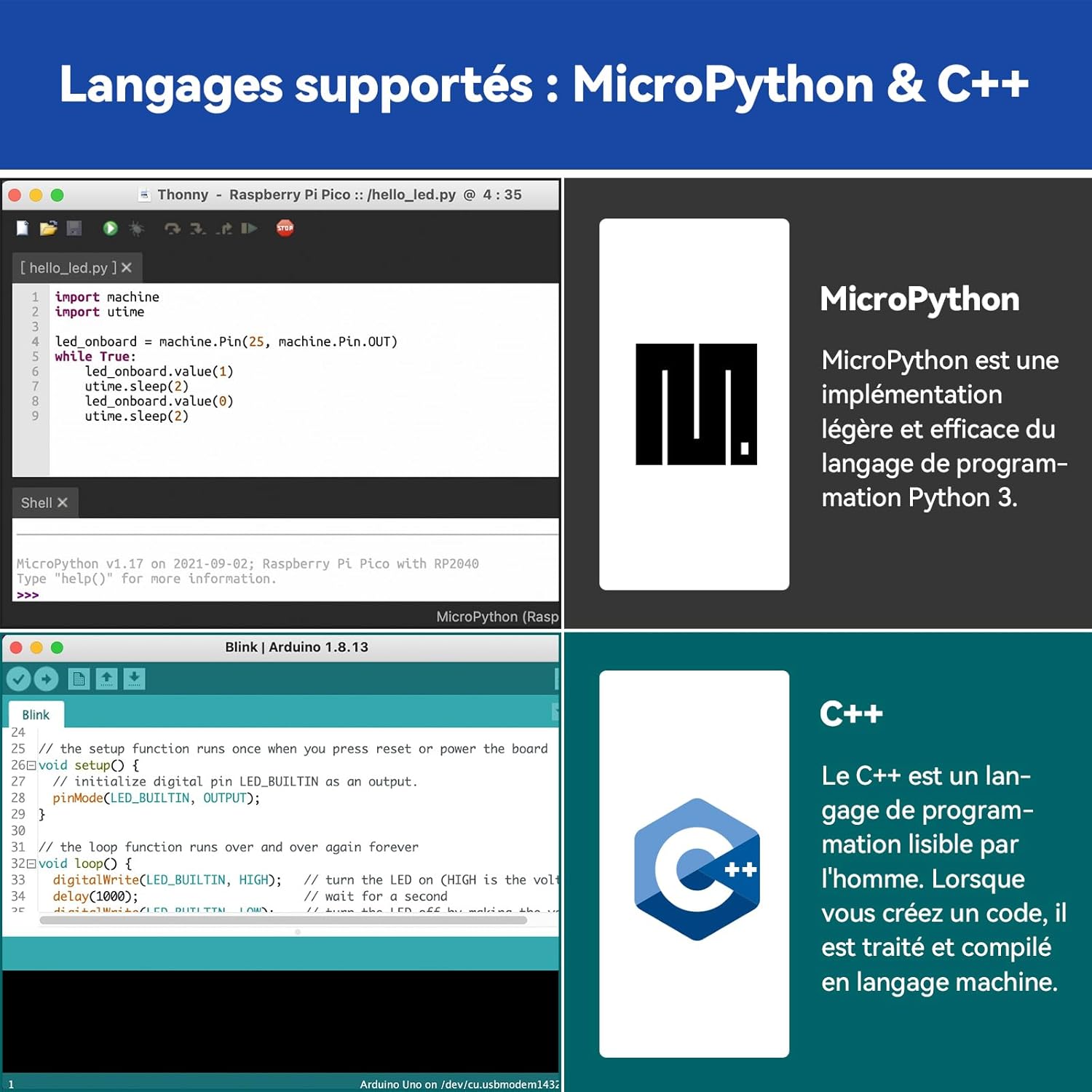 Thumbnail 6 de Kit d’apprentissage Raspberry Pi Pico 2W SunFounder : MicroPython, C/C++ et 96 projets IoT