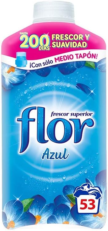 Detalle 2 de Flor 3113402 geconcentreerde wasverzachter met frisse blauwe geur, 10 stuks