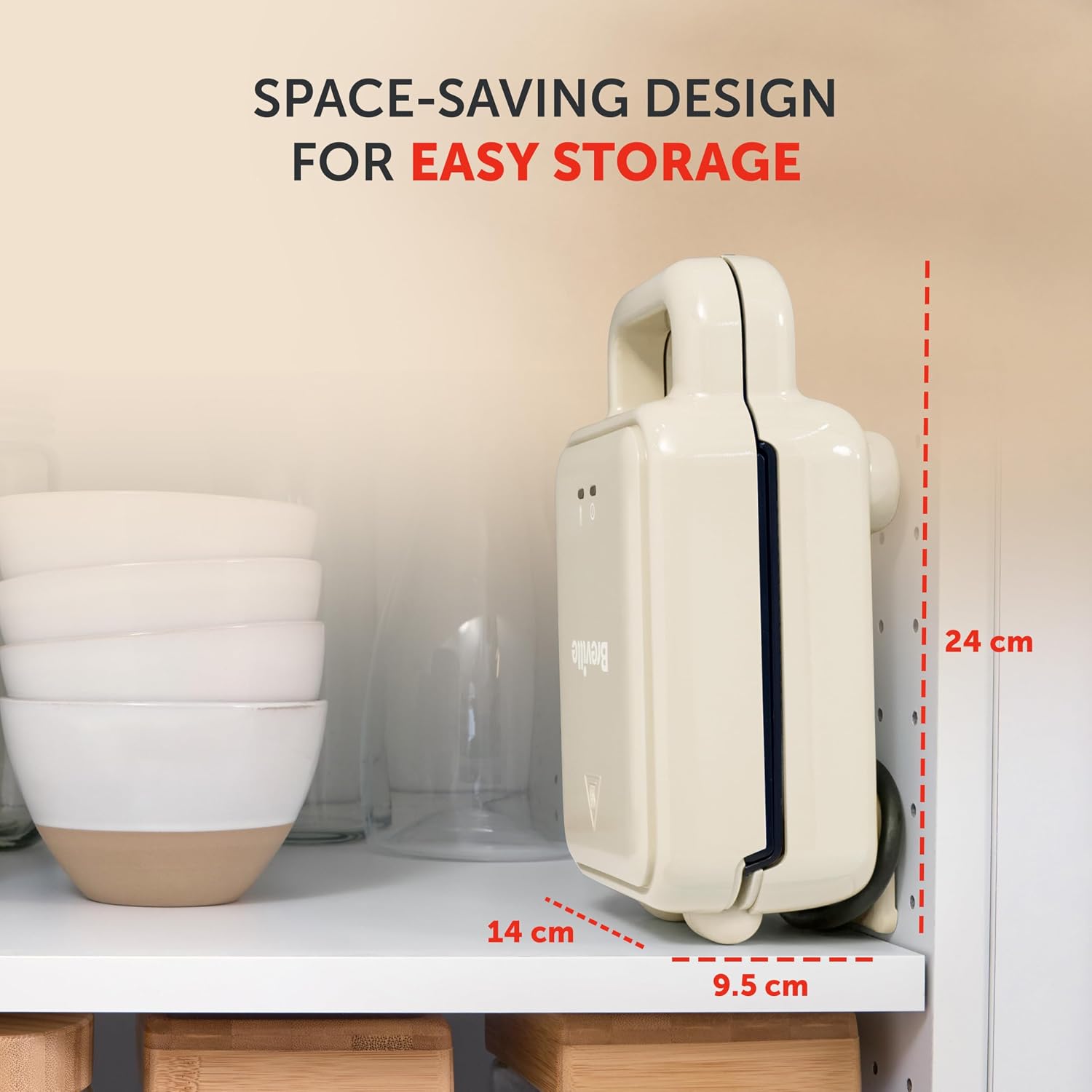 Detalle de Breville Solo SnackMaster: A compact mini toastie and snack maker for small spaces