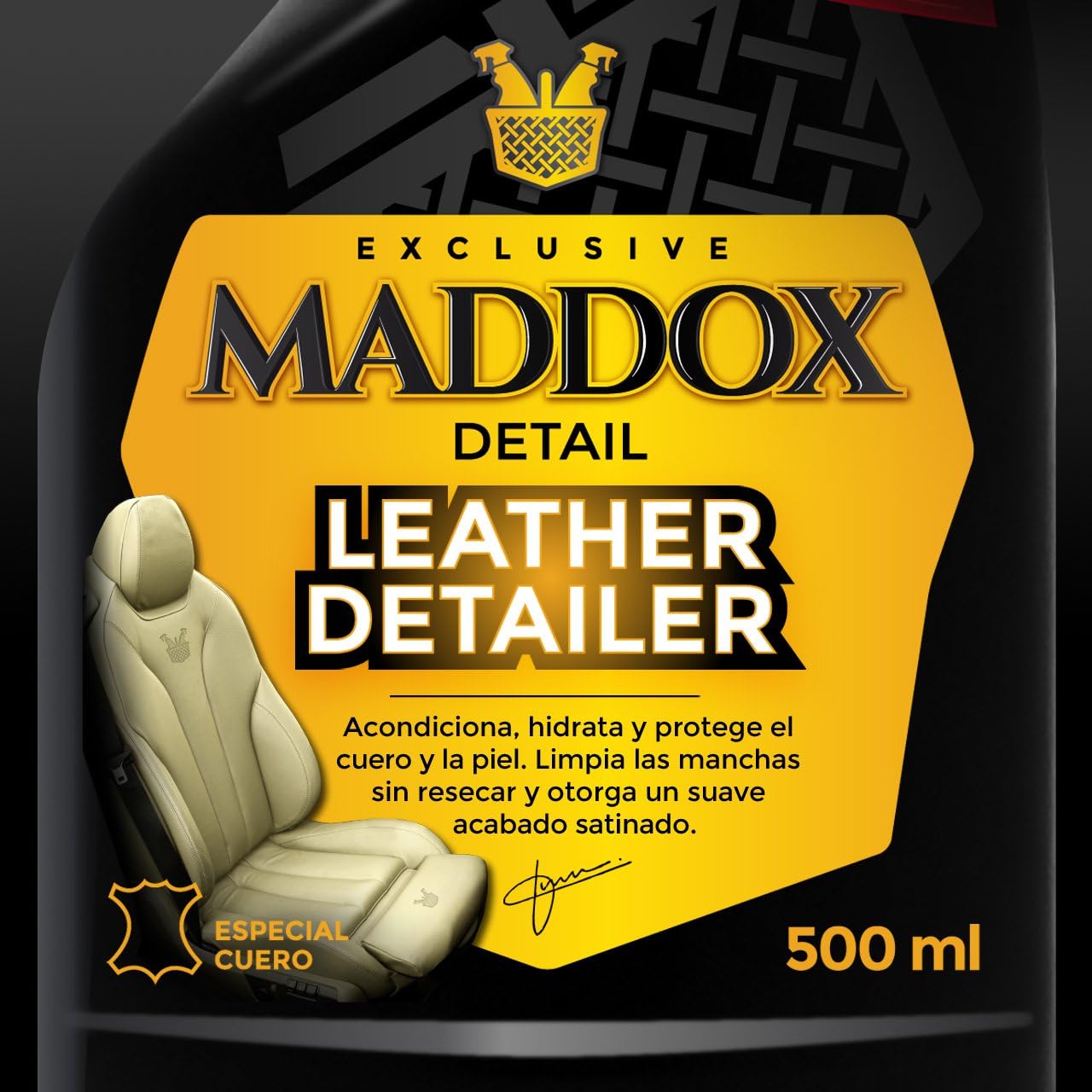 Detalle 2 de Maddox Detail Leather Detailer 500ml limpiador cuero