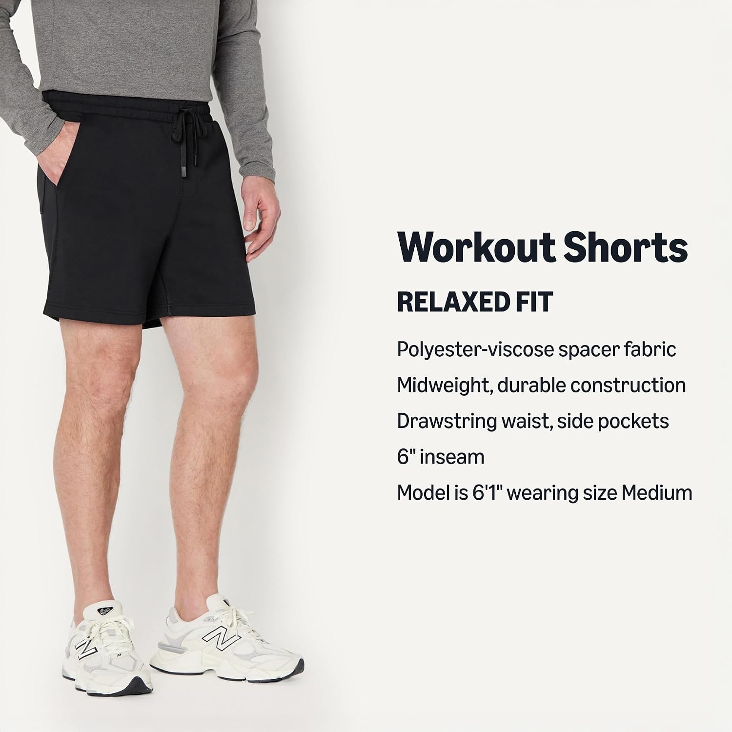 Detalle 2 de Men’s Athletic Regular Fit 7" Lounge & Workout Gym Shorts (Amazon Essentials)