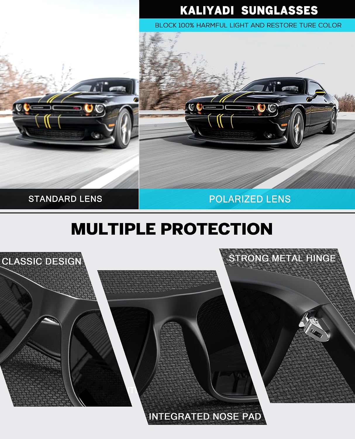Detalle 1 de KALIYADI Polarized Sunglasses 3-Pack