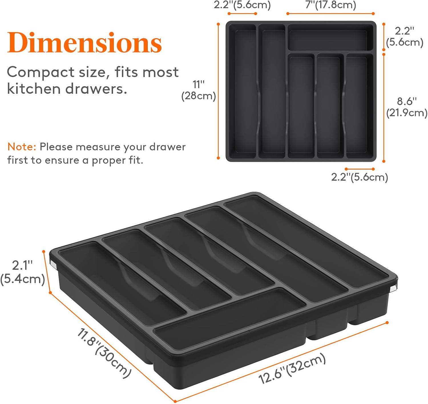 Detalle 2 de Lifewit Silverware Organizer 6-Compartment