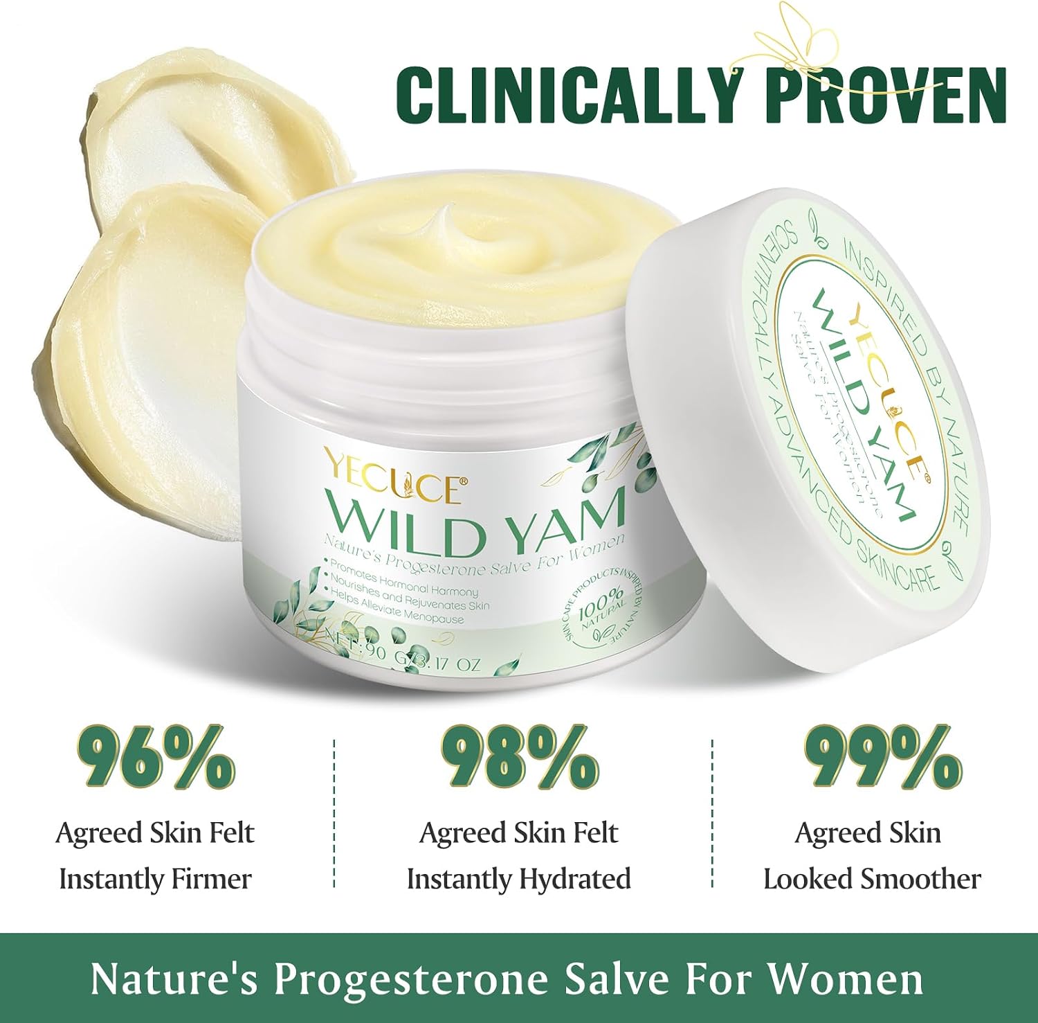 Thumbnail 6 de RoongDuuDll Wild Yam-crème voor vrouwen, 90 ml, snel intrekkend