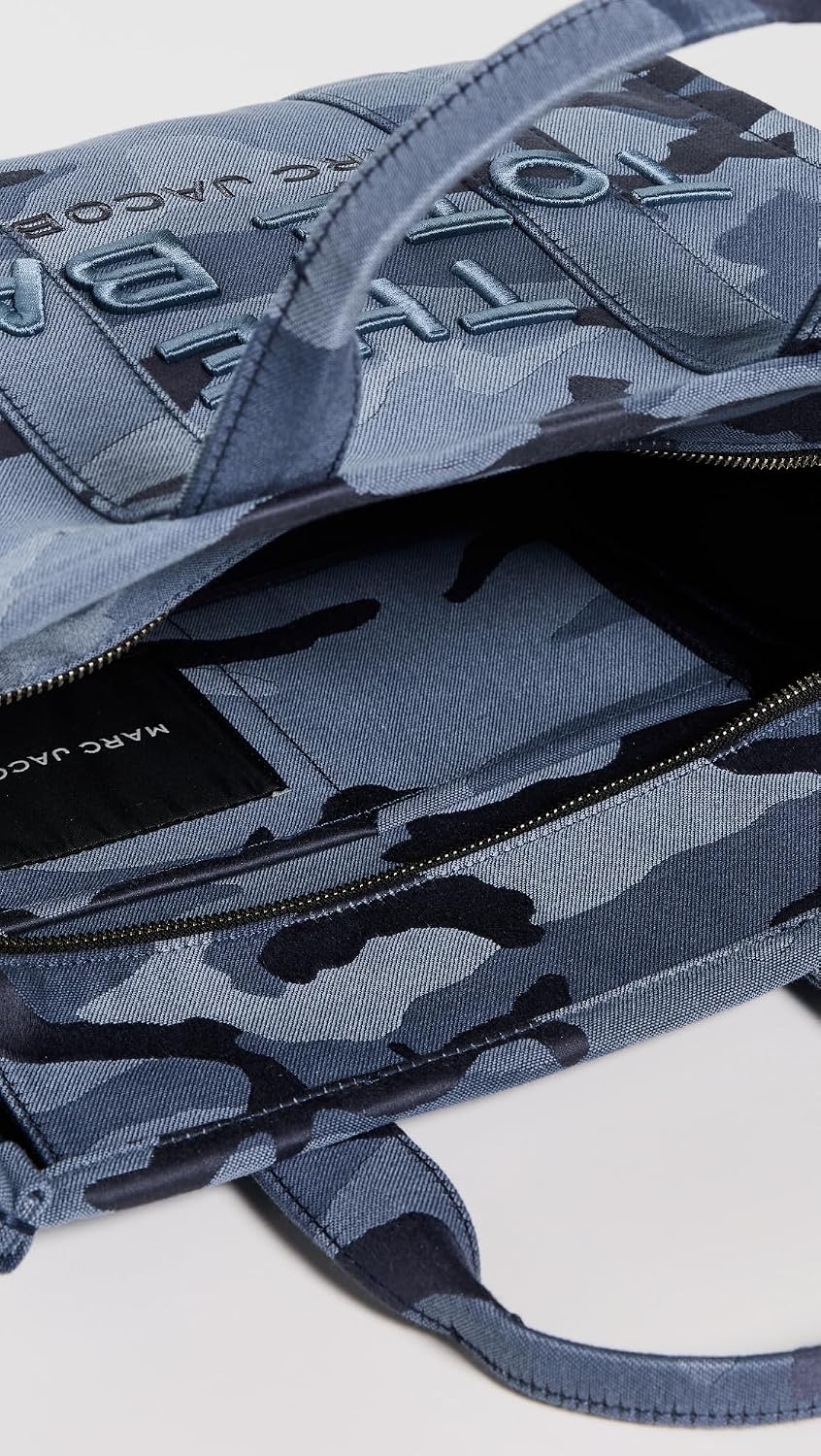 Detalle de Marc Jacobs The Medium Tote — cabas femme Blue Multi avec bandoulière
