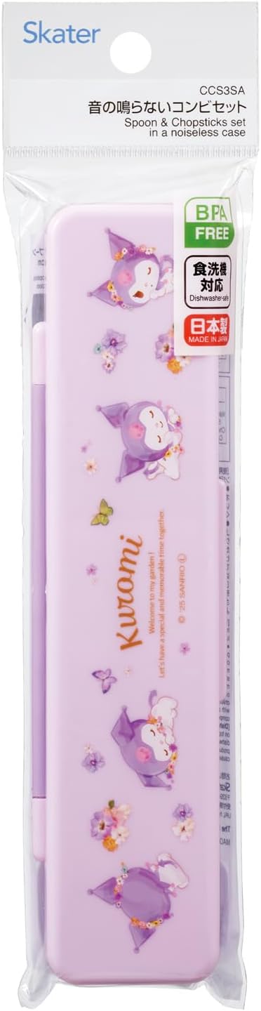 Detalle 2 de Skater chopsticks and spoon set, 18 cm