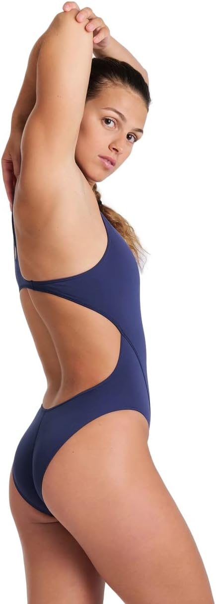 Detalle de Arena Damen Swim Tech Open Back MaxLife One Piece: Solid Team Badeanzug
