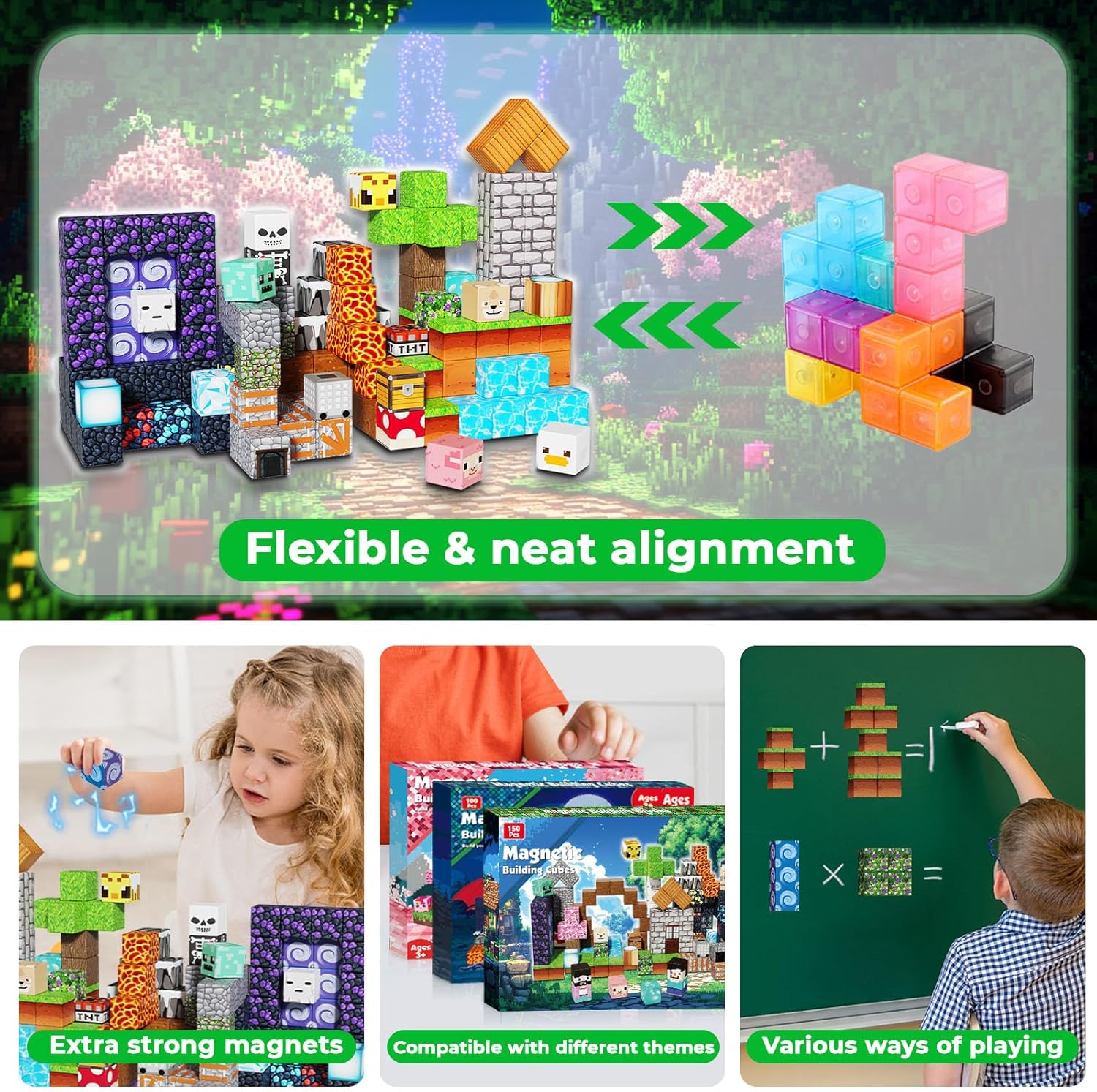 Thumbnail 4 de Magnetopia Magnetic Blocks 150-piece building set 🧩