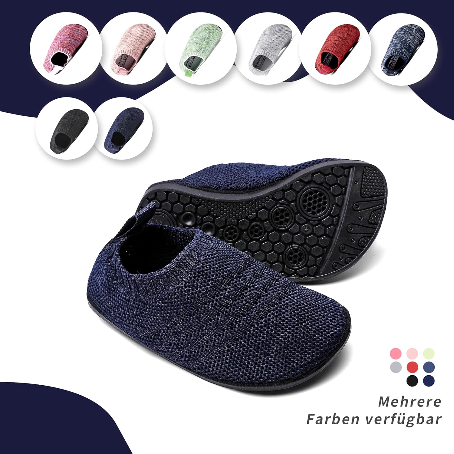 Thumbnail 6 de Sosenfer Hausschuhe für Kinder (Junge & Mädchen) – Barfußschuhe mit rutschfester, atmungsaktiver Sohle