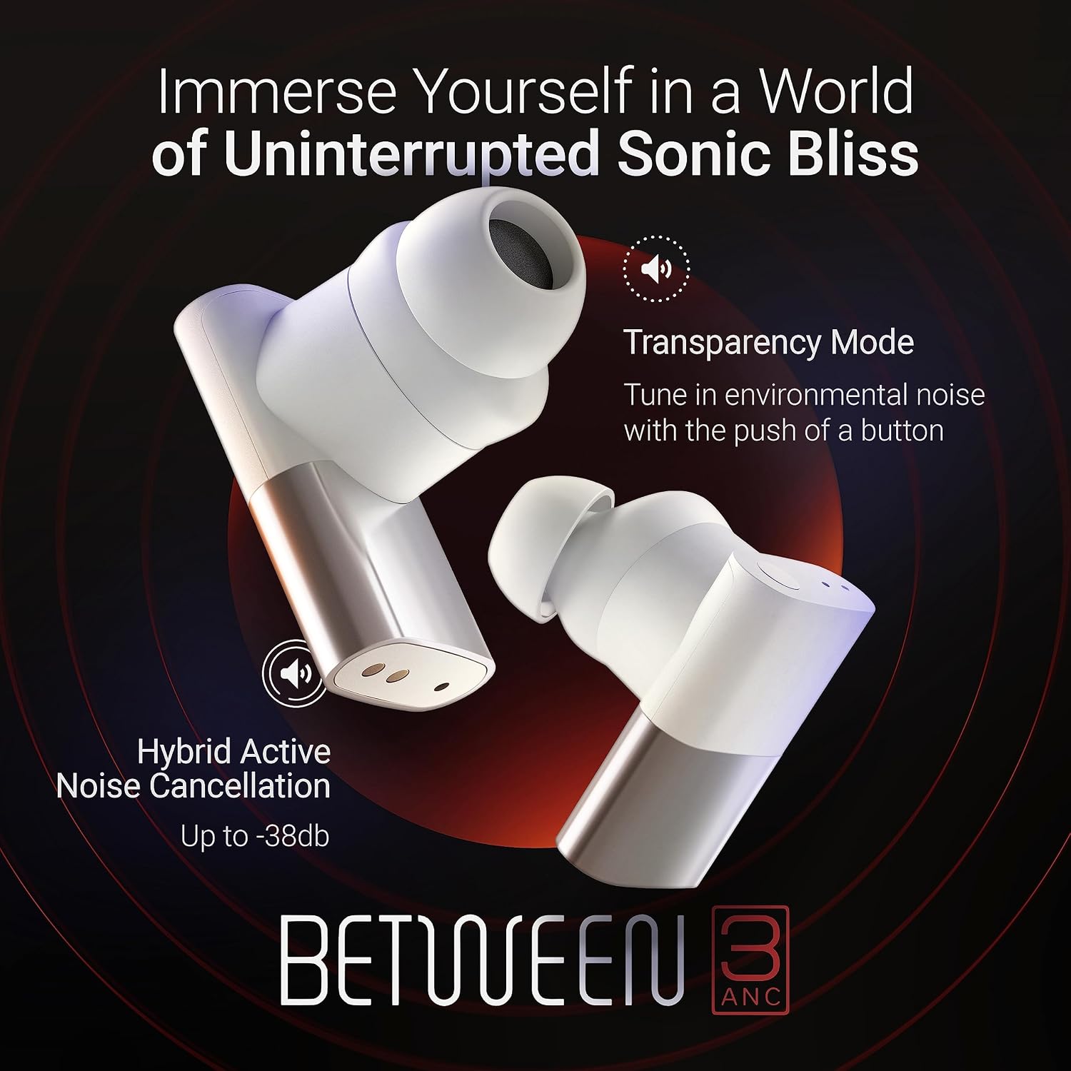 Thumbnail 1 de Status Audio Between 3ANC Bone Wireless Earbuds: Triple Driver ANC, 8H Battery, IPX5