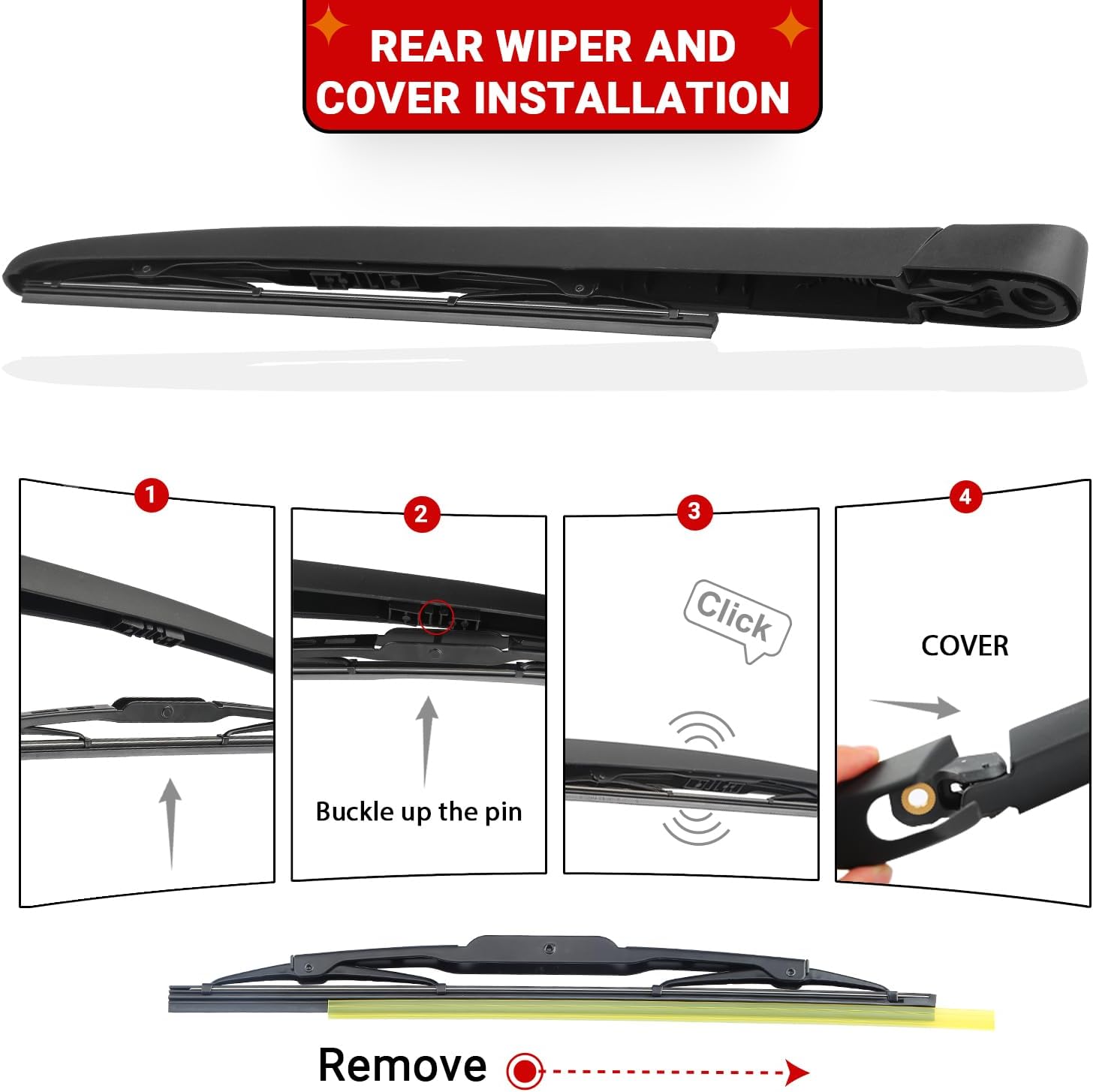 Thumbnail 6 de RAINTOK Windshield Wiper Blades Set 24
